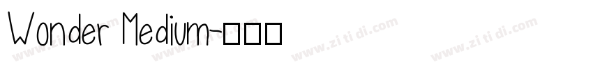 Wonder Medium字体转换